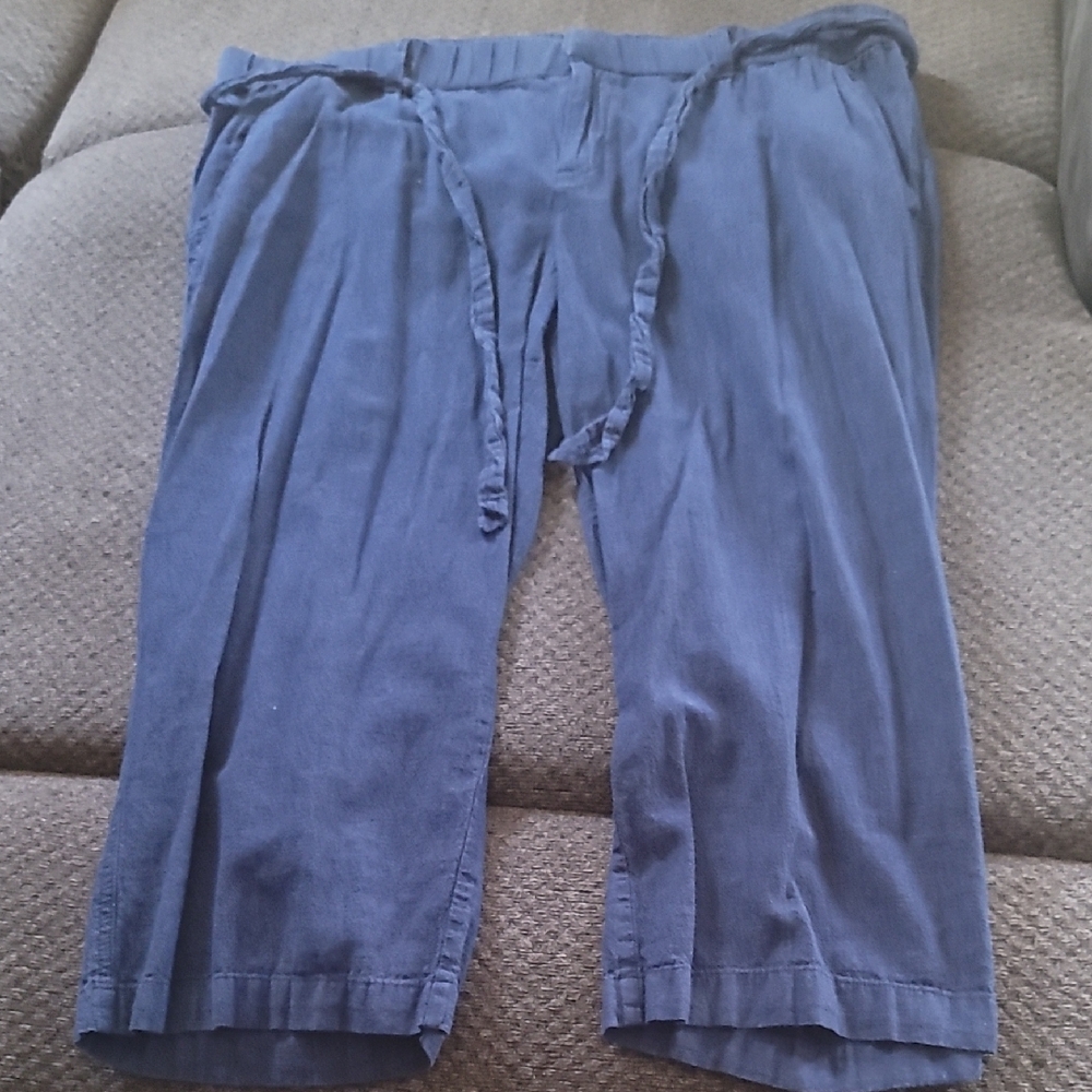 Blue Casual Pants